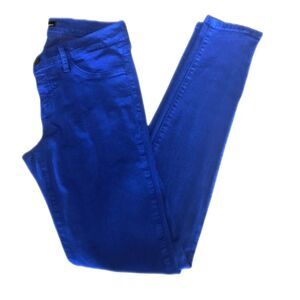 Flying Monkey vintage bright blue leggings/jeggings, Made in USA, (juniors) 9